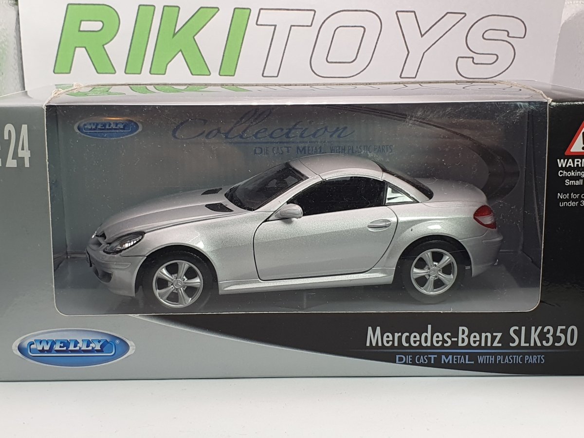 Mercedes Benz SLK 350 Welly 1/24 Argento 2005 - RikiToys - Welly