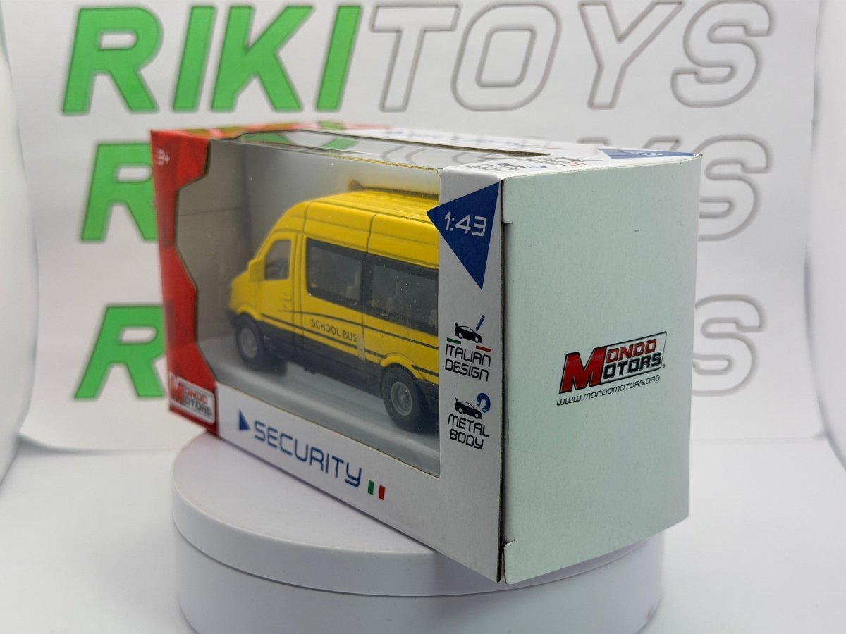 Mercedes Benz Sprinter Minibus Mondo Motors 1/45 Giallo - RikiToys - Mondo Motors