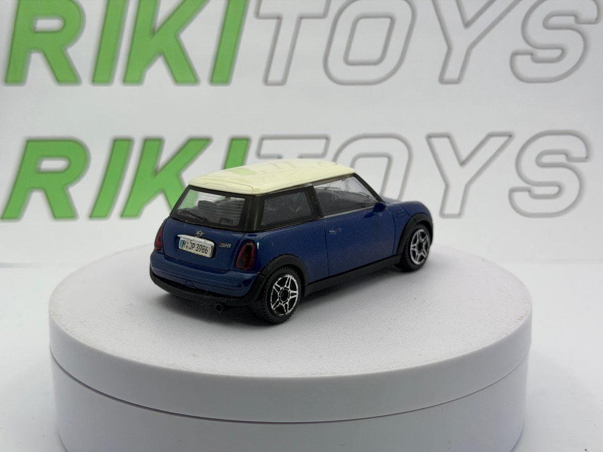 Mini Cooper Burago 1/43 Blu 2003 - RikiToys - Burago