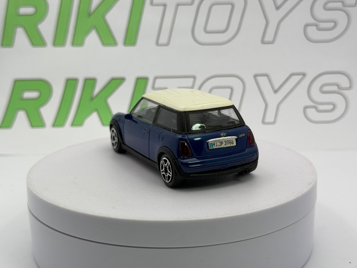 Mini Cooper Burago 1/43 Blu 2003 - RikiToys - Burago