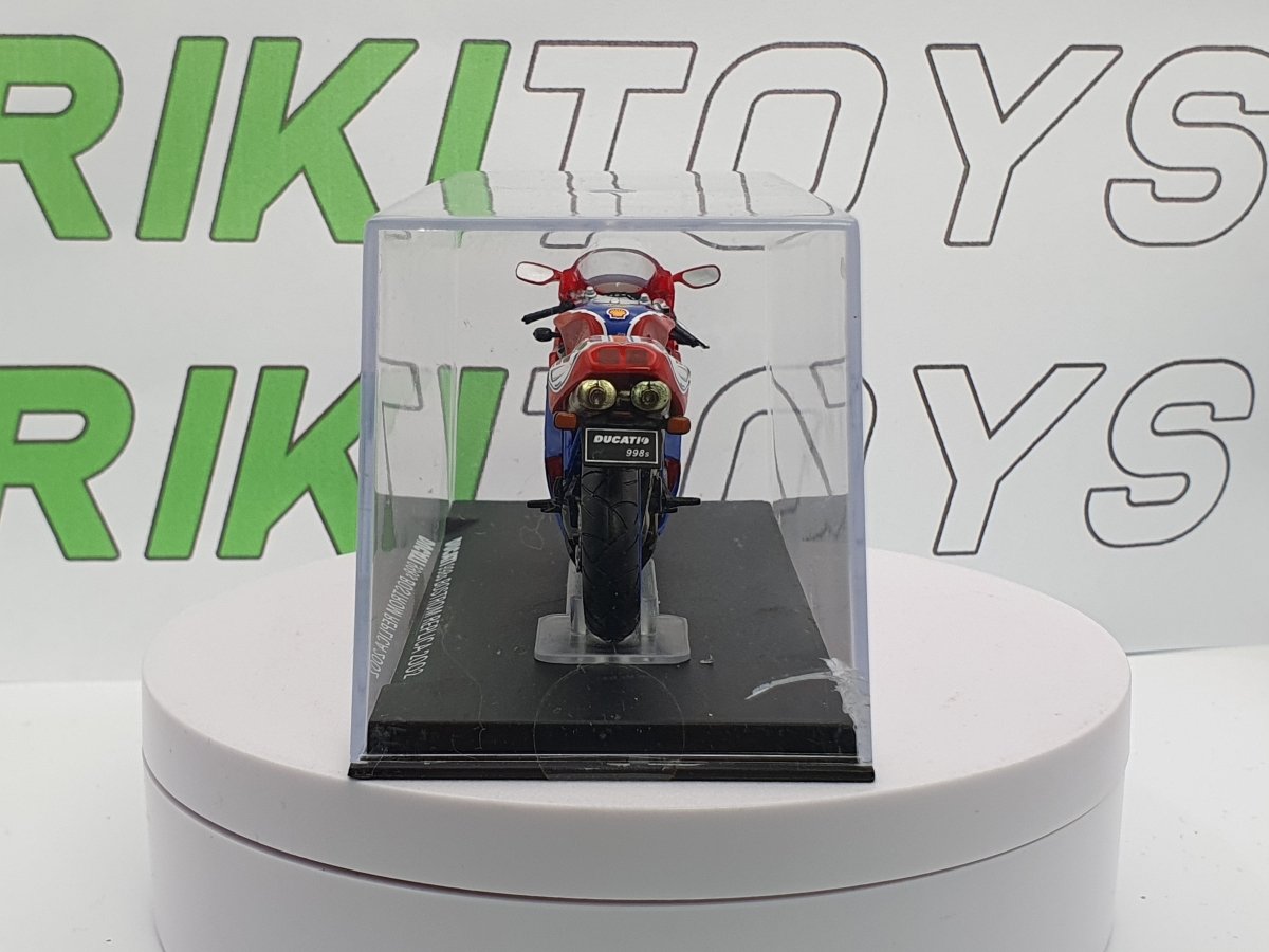 Moto Ducati 998 Bostrom (2002) Edicola 1/24 Rosso - RikiToys - Edicola#