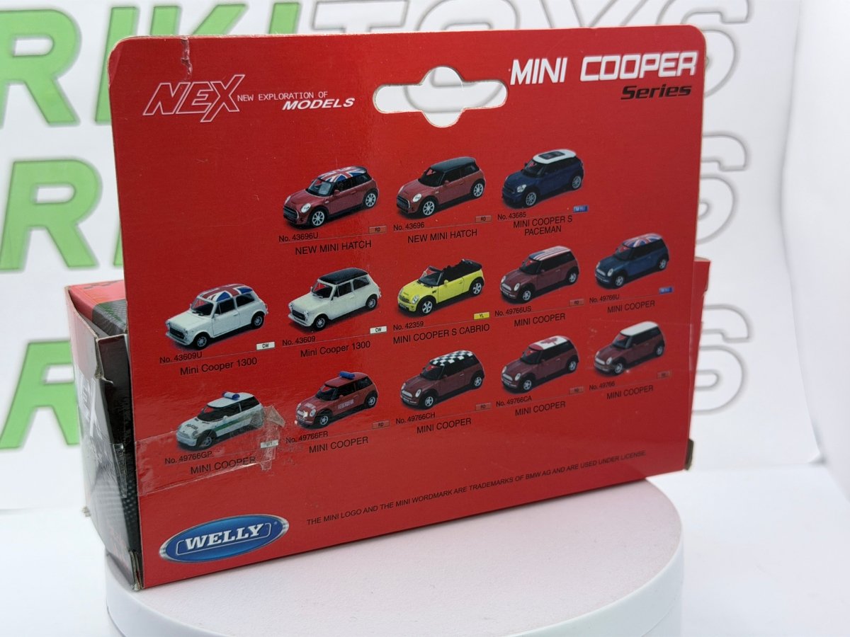 New Mini Hatch Cooper S Welly 1/38 Rosso - RikiToys - Welly