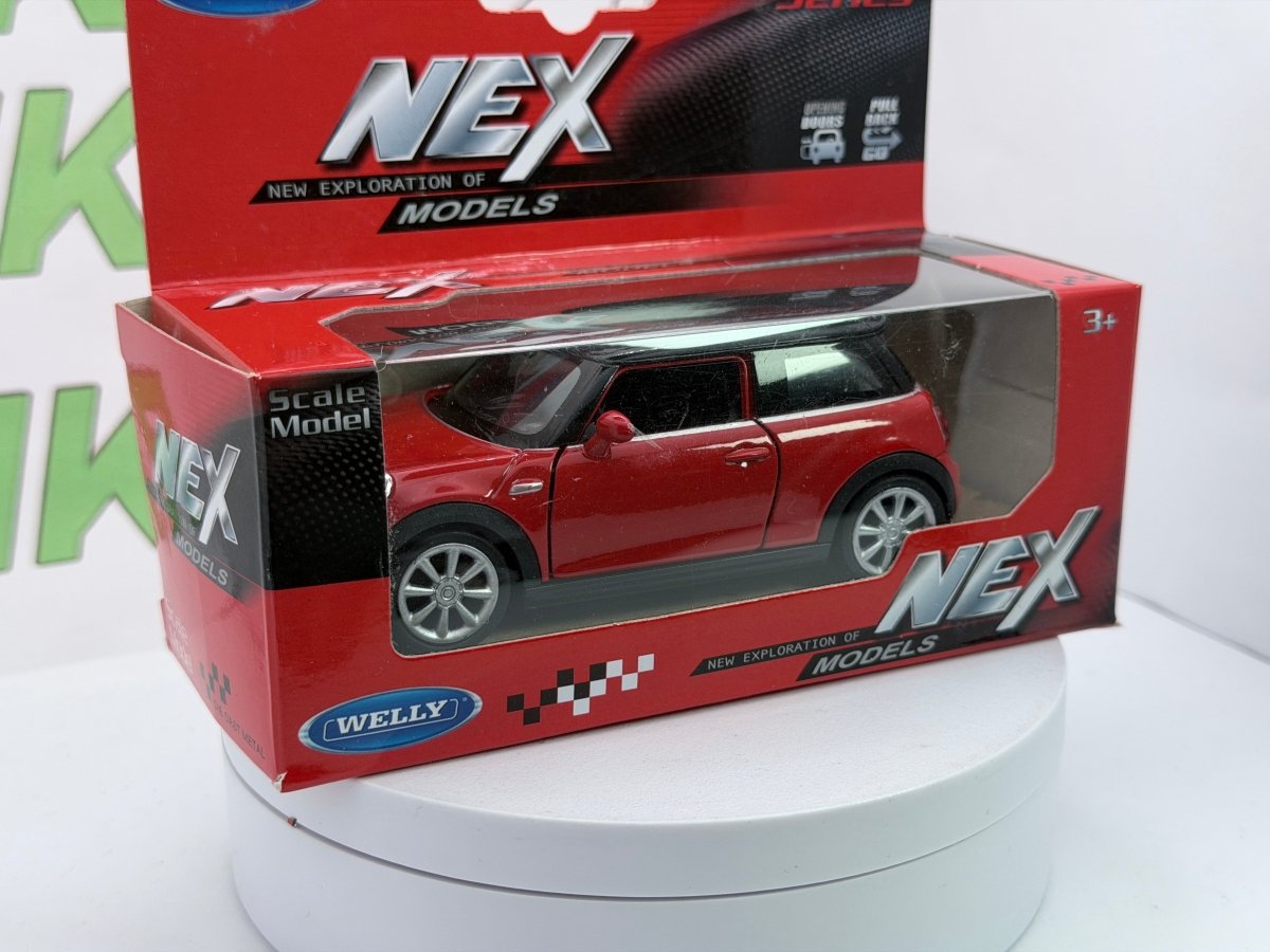 New Mini Hatch Cooper S Welly 1/38 Rosso - RikiToys - Welly