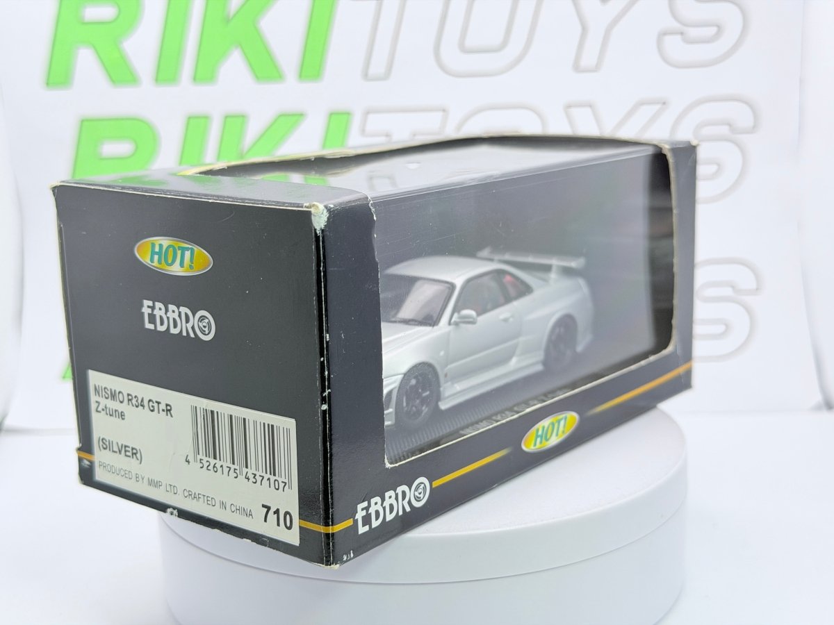 Nissan Nismor 34 GT-R Ebbro 1/43 Argento - RikiToys - Ebbro#