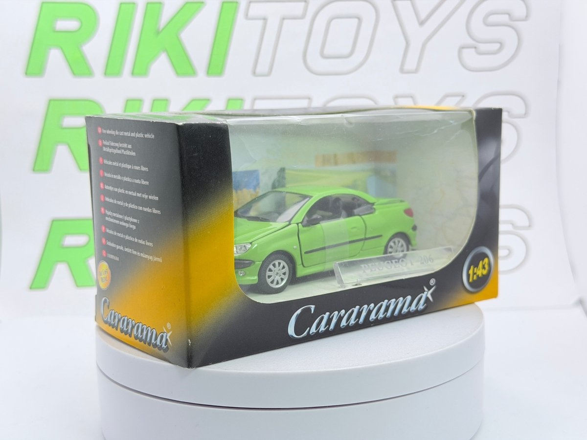 Peugeot 206 cc Cararama 1/43 Verde - RikiToys - Cararama