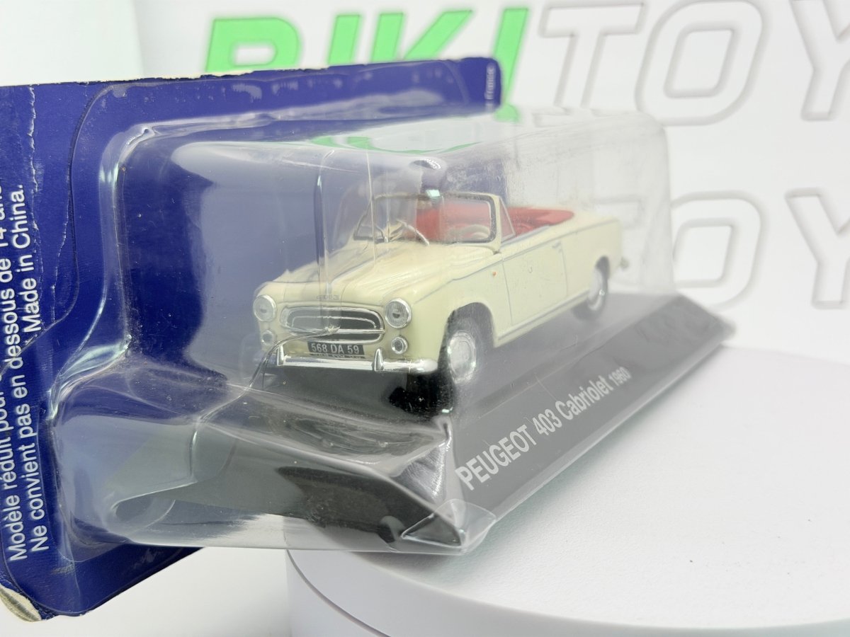 Peugeot 403 Cabrio Edicola 1/43 Beige 1960 - RikiToys - Edicola