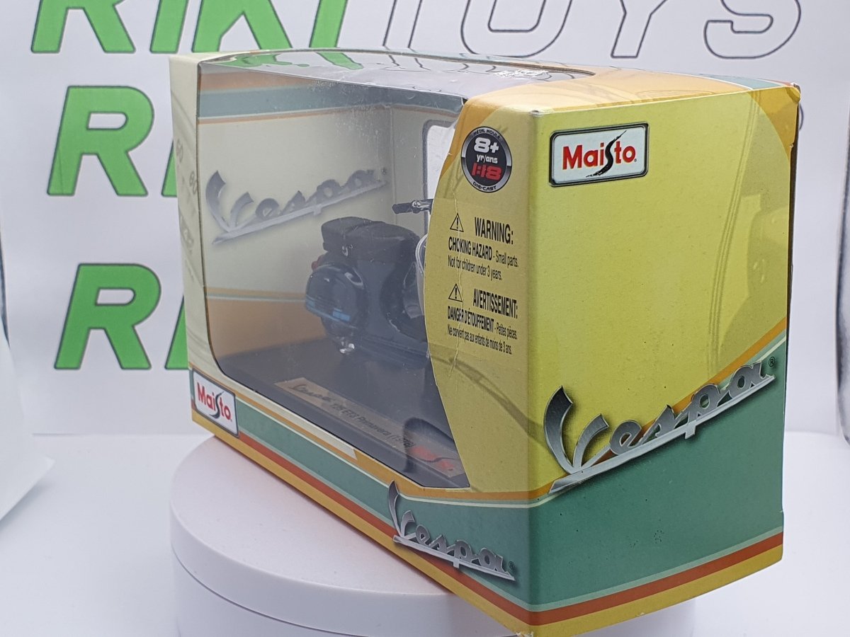 Piaggio Vespa 125 ETR Maisto 1/18 Blu - RikiToys - Maisto#