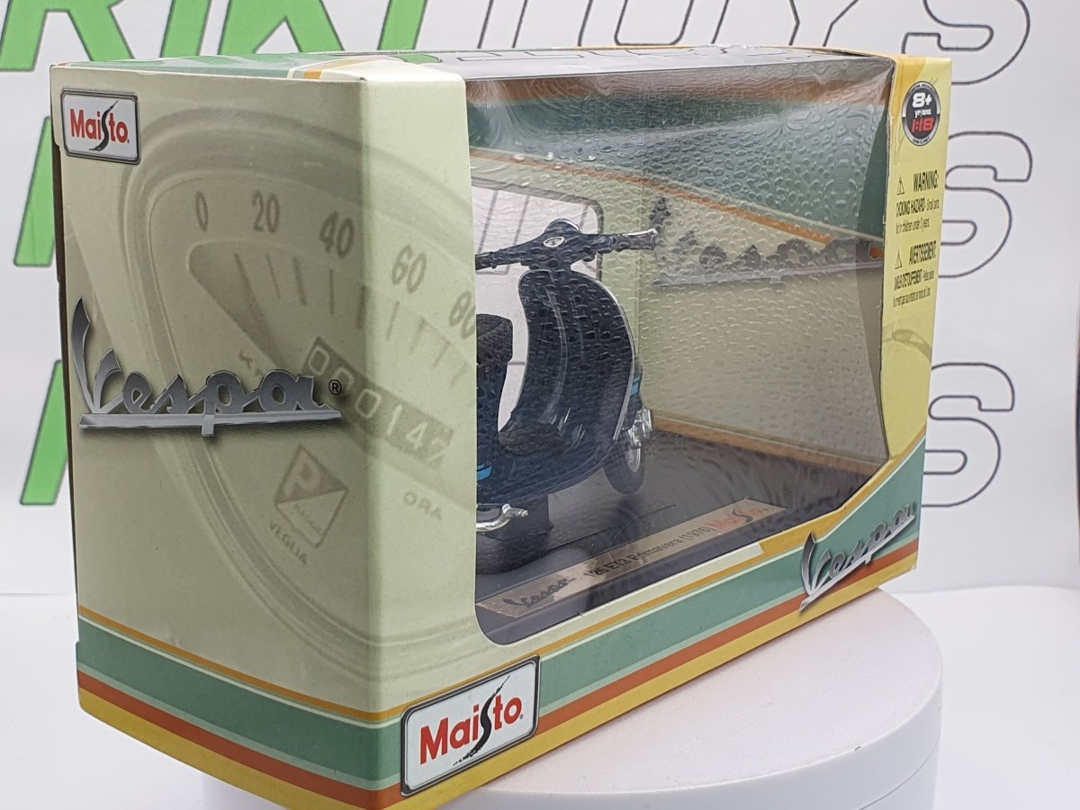Piaggio Vespa 125 ETR Maisto 1/18 Blu - RikiToys - Maisto#