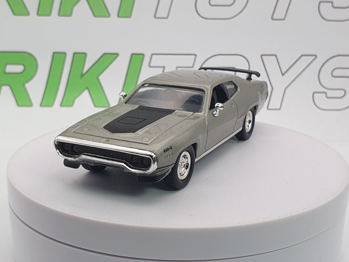 Plymouth GTX Road Signature 1/43 Argento 1971 - RikiToys - Road Signature