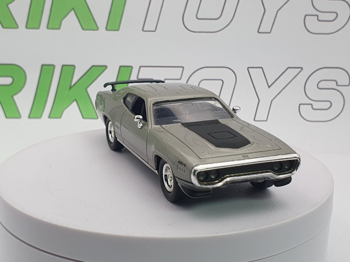 Plymouth GTX Road Signature 1/43 Argento 1971 - RikiToys - Road Signature