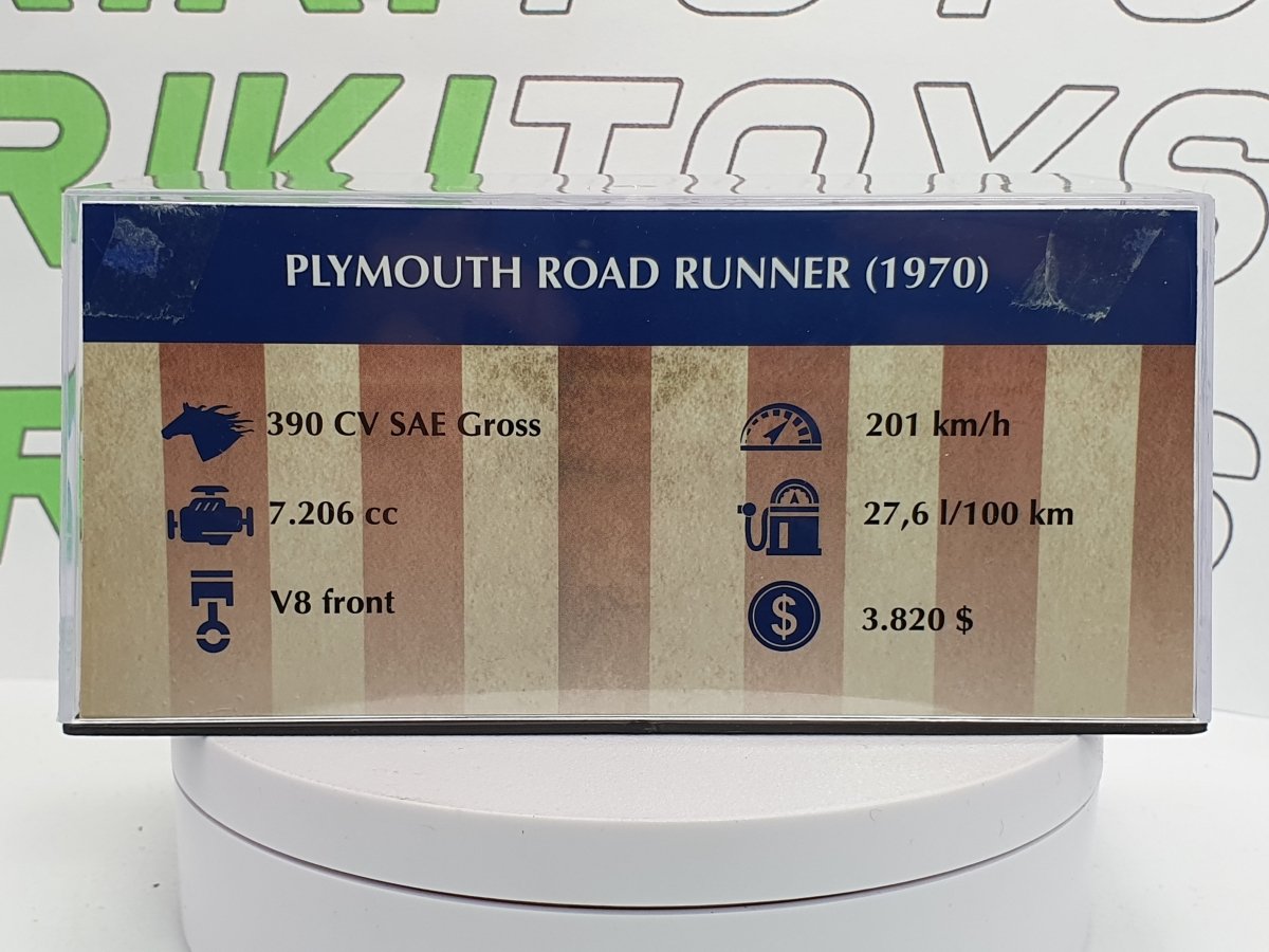 Plymouth Road Runner 1970 Edicola 1/43 - RikiToys - Edicola#