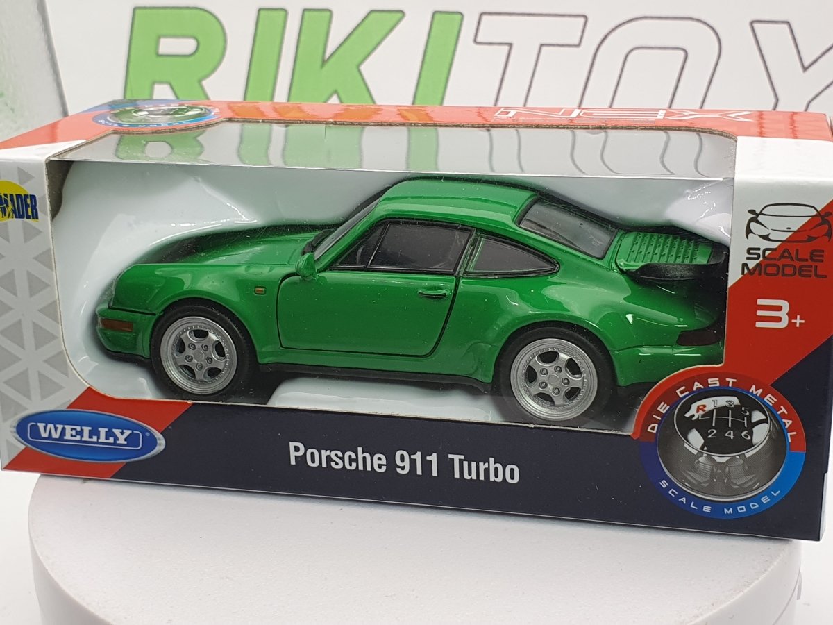 Porsche 911 993 Turbo Welly 1/40 Verde - RikiToys - Welly