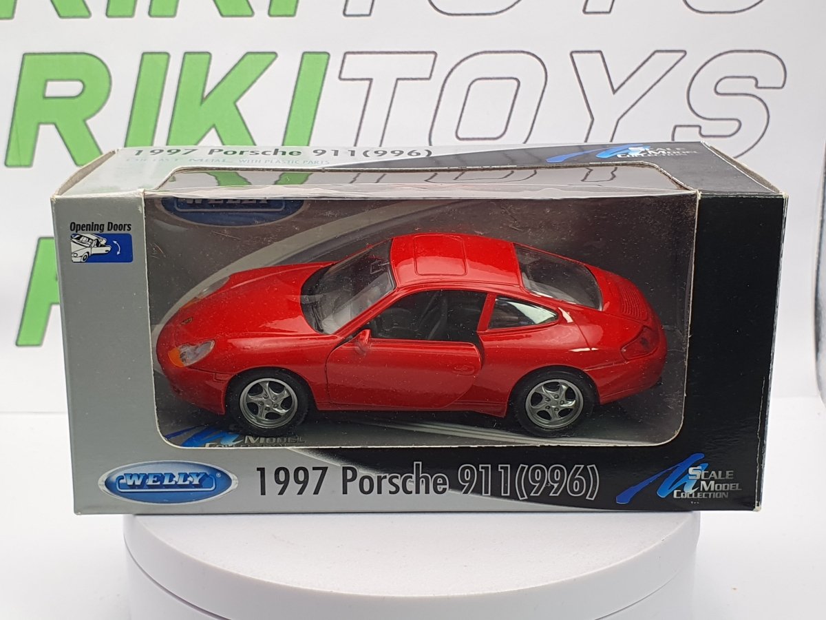 Porsche 911 996 Welly 1/38 Rosso 1997 - RikiToys - Welly