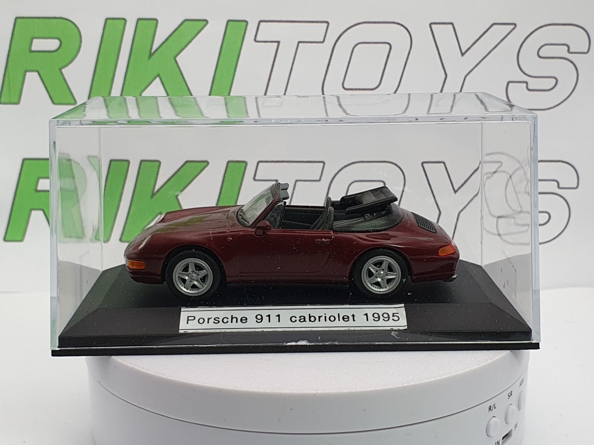 Porsche 911 Cabriolet Edicola 1/43 Bordeaux 1995 - RikiToys - Edicola#