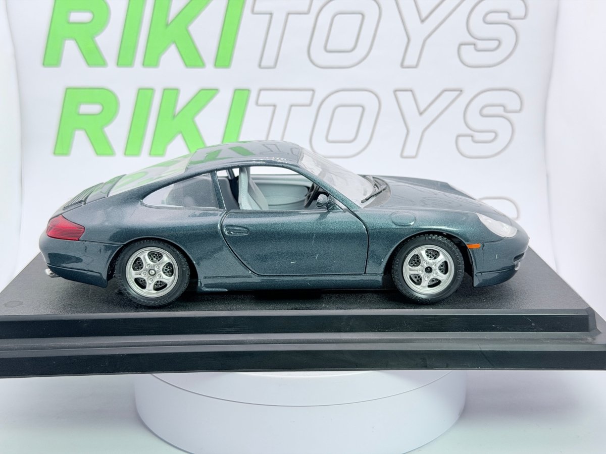 Porsche 911 Carrera 996 Burago 1/24 Grigio metallizzato - RikiToys - Burago