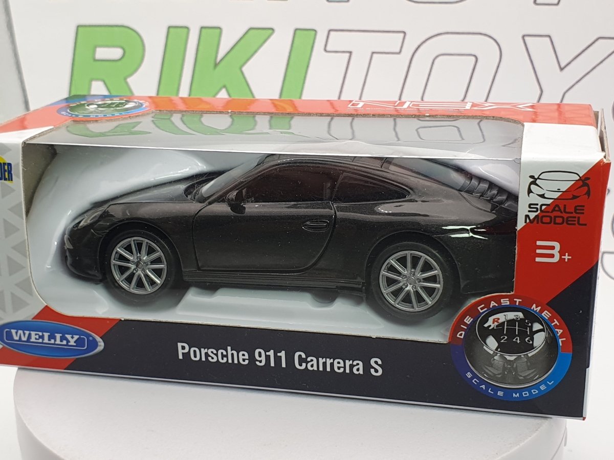 Porsche 911 Carrera S Welly 1/40 Nero - RikiToys - Welly