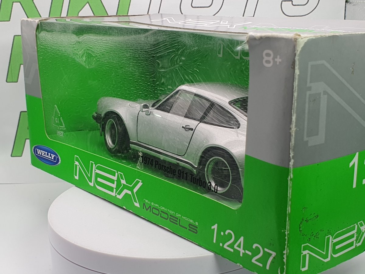 Porsche 911 Turbo Welly 1/24 Argento - RikiToys - Welly#
