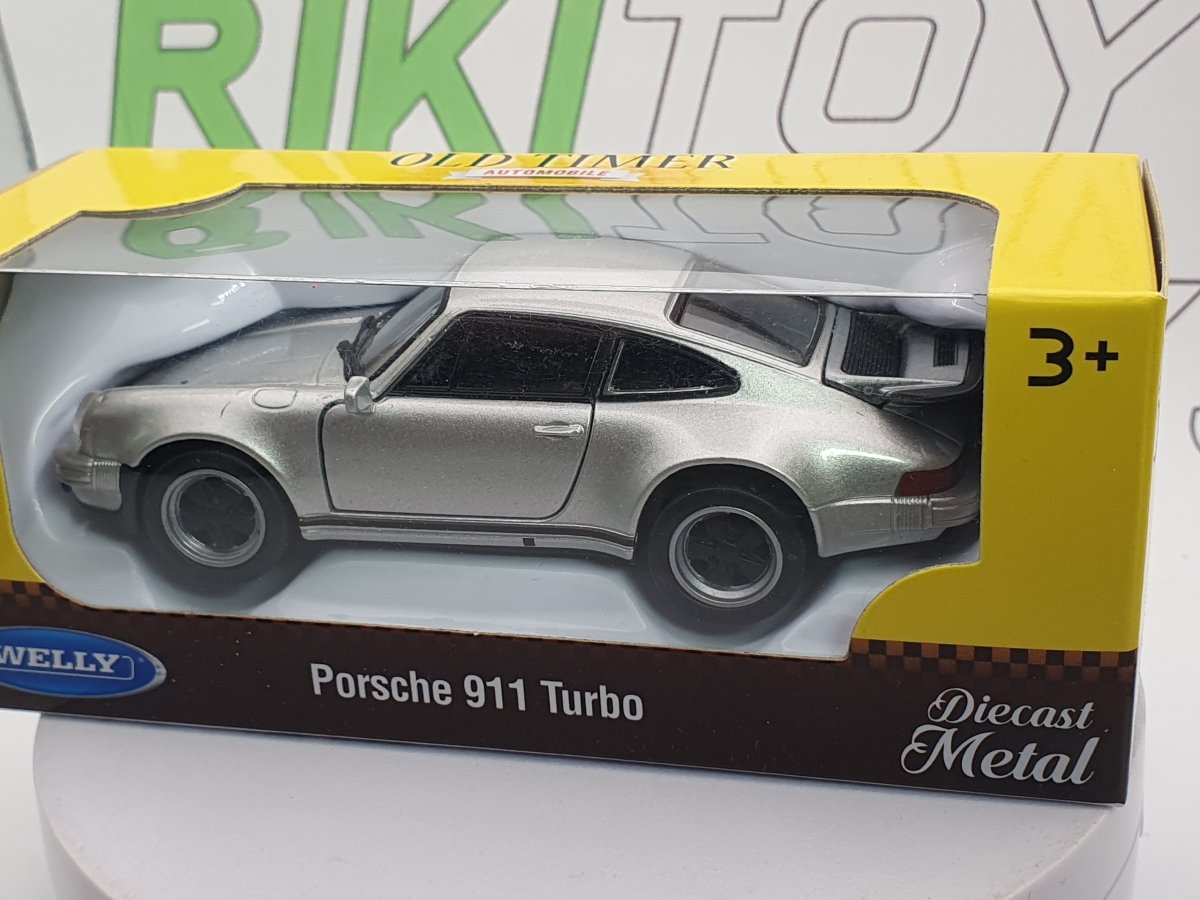 Porsche 911 Turbo Welly 1/40 Argento 1974 - RikiToys - Welly