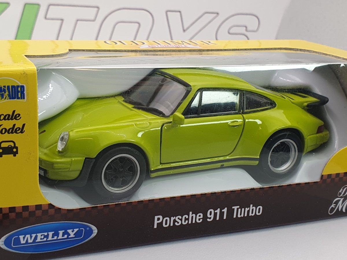 Porsche 911 Turbo Welly 1/40 Verde 1974 - RikiToys - Welly