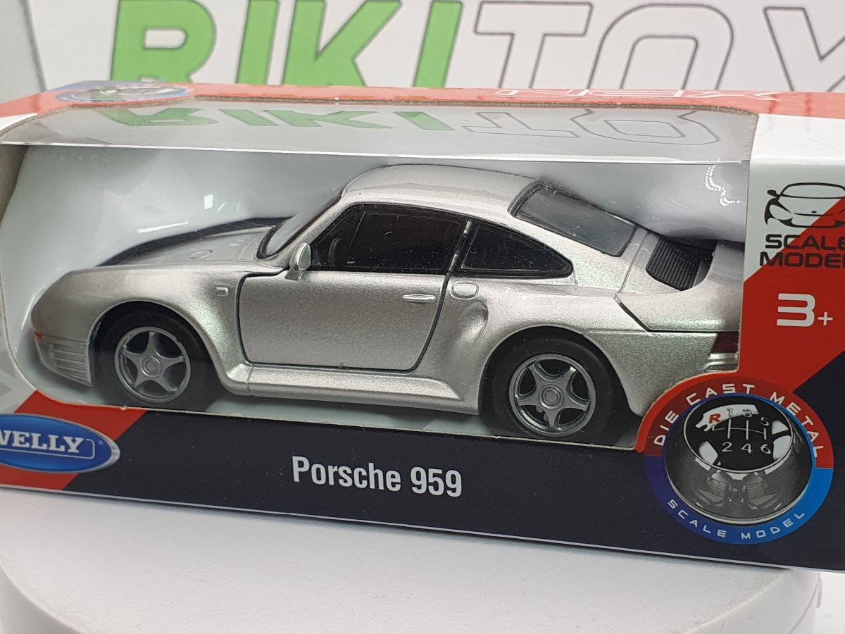 Porsche 959 Welly 1/40 Argento - RikiToys - Welly