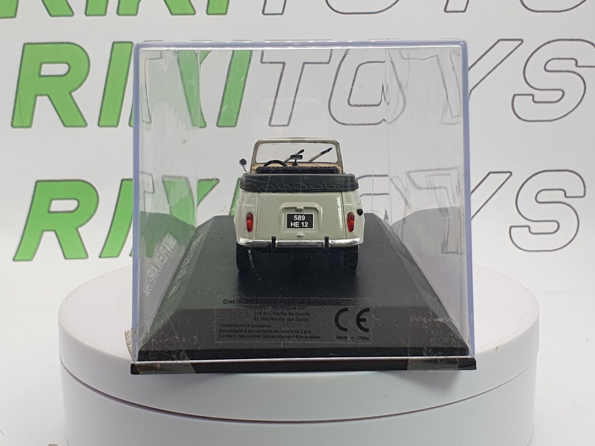 Renault 4 Plein Air Edicola 1/43 Beige 1968 - RikiToys - Edicola