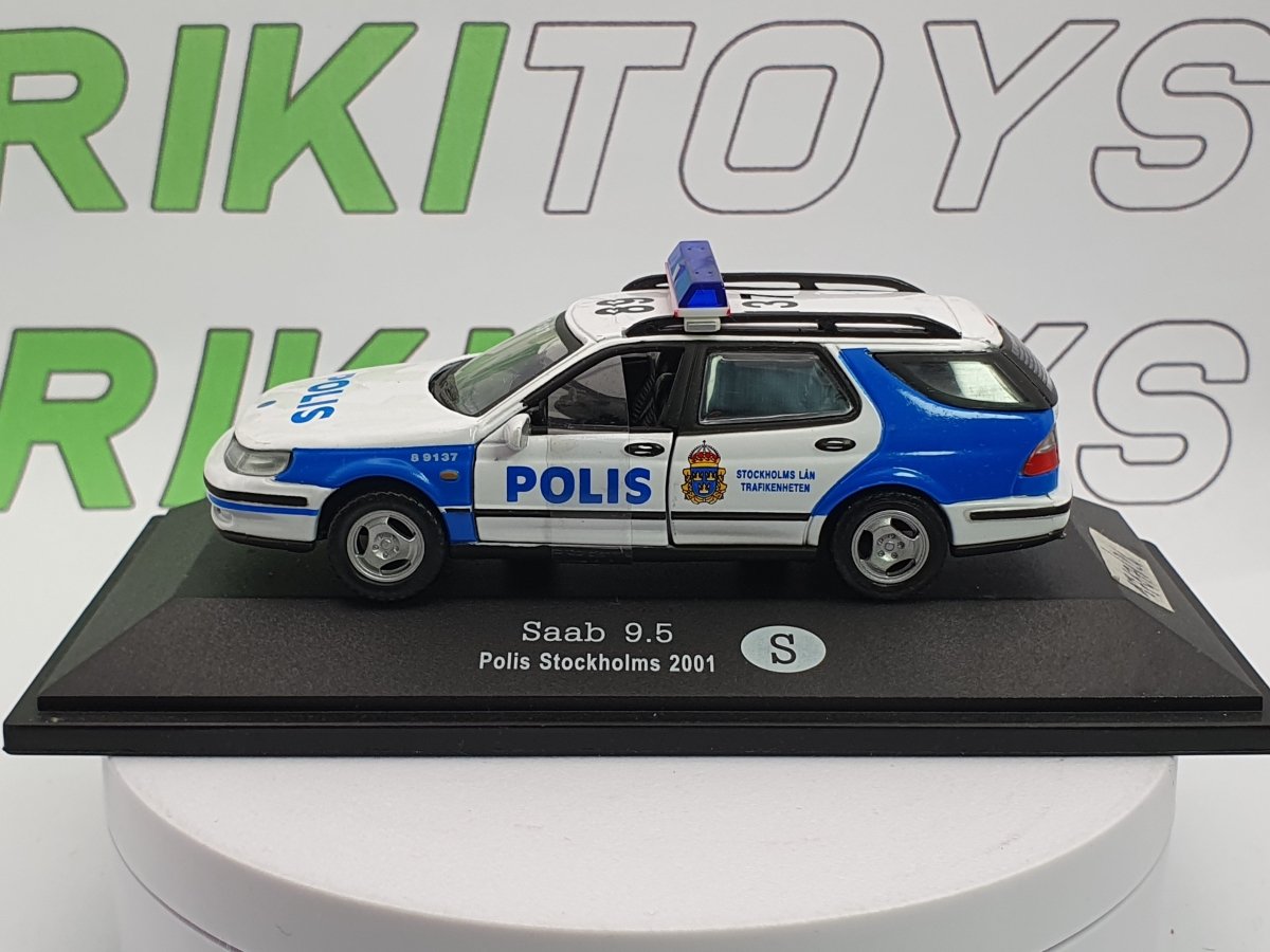 Saab 9 S Station Wagon Edicola 1/43 Bianco 2001 - RikiToys - Edicola