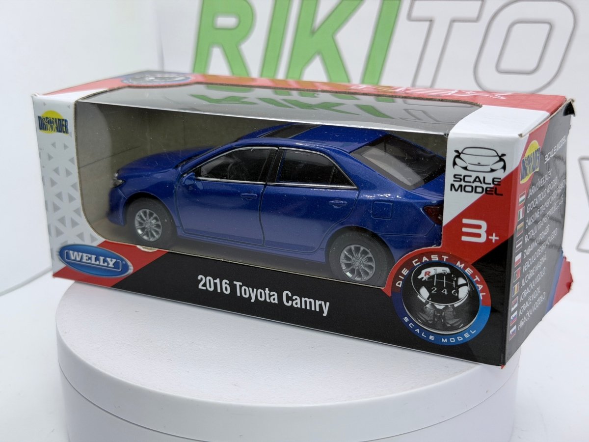 Toyota Camry Welly 1/38 Blu 2016 - RikiToys - Welly