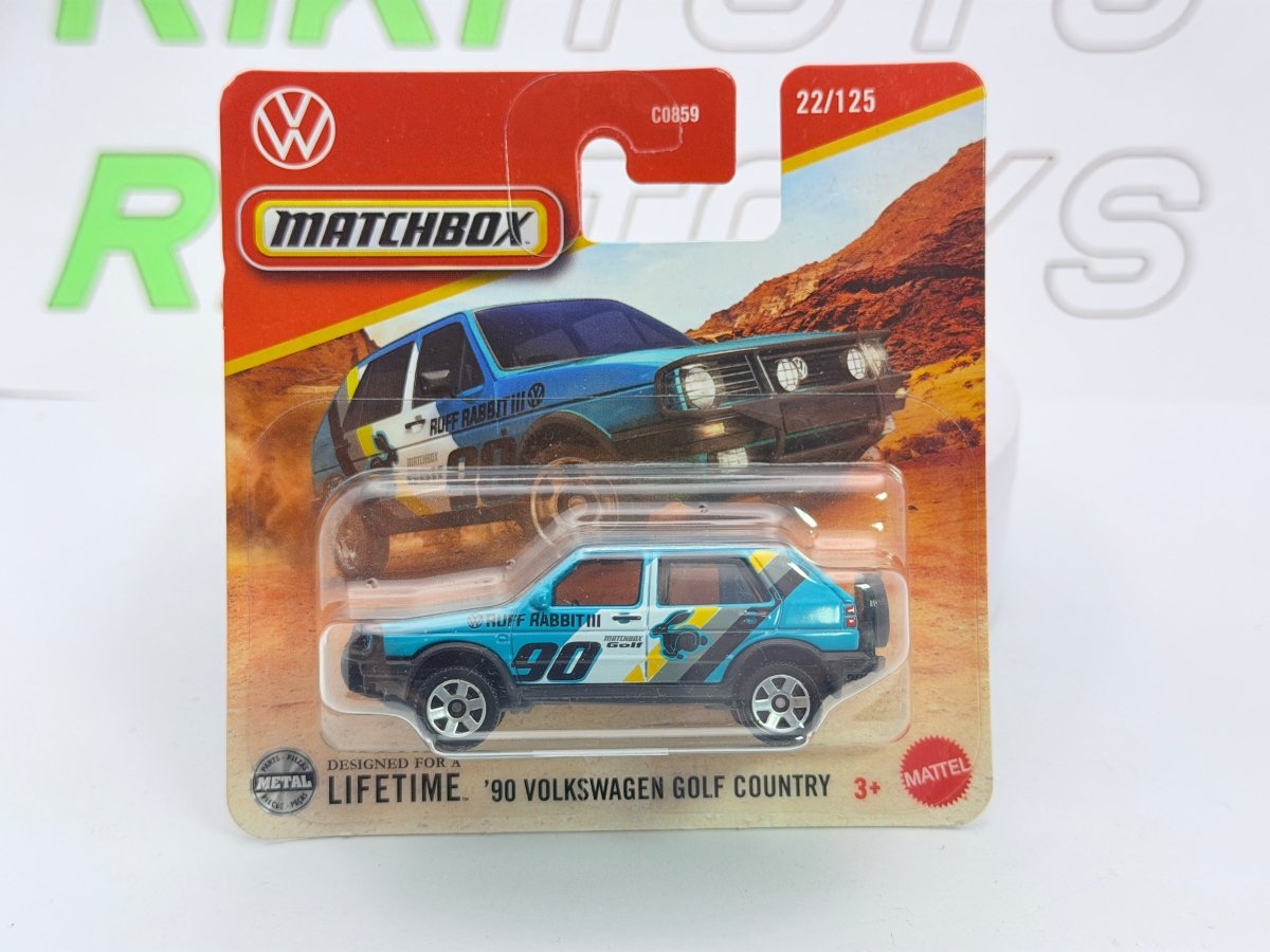 Volkswagen Golf 2 Country Matchbox 1/60 Celeste 1990 - RikiToys - Matchbox#
