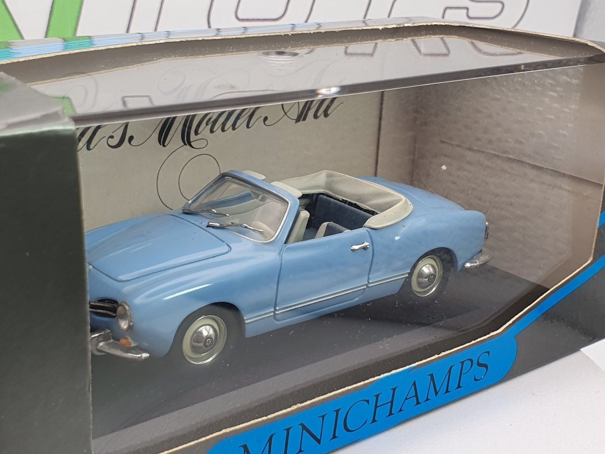Volkswagen Karmann Ghia Minichamps 1/43 Azzurro 1955 - RikiToys - Minichamps