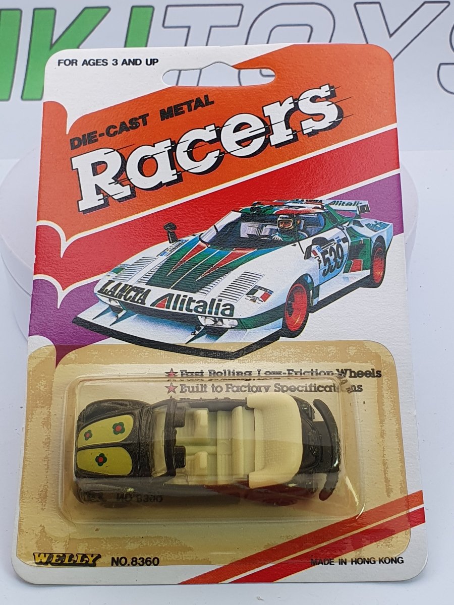 Volkswagen Maggiolino Cabrio Welly 1/60 Nero - RikiToys - Welly