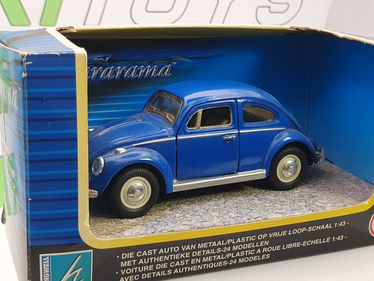Volkswagen Maggiolino Cararama 1/43 Blu - RikiToys - Cararama