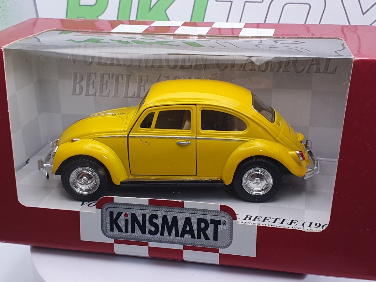 Volkswagen Maggiolino Kinsmart 1/33 Giallo 1967 - RikiToys - Kinsmart