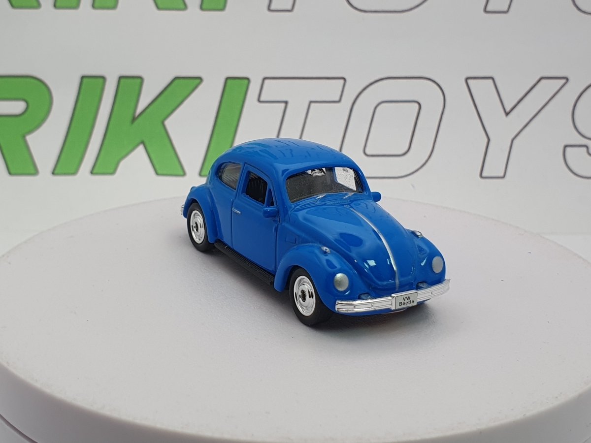 Volkswagen Maggiolino Welly 1/55 Blu 1968 - RikiToys - Welly