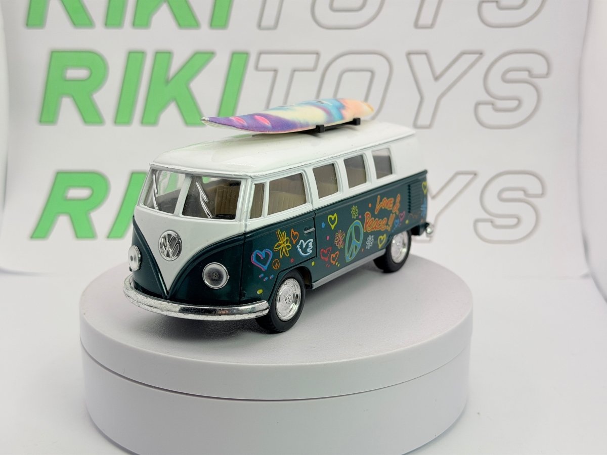 Volkswagen T1 con Windsurf Kinsmart 1/38 Verde - RikiToys - Kinsmart