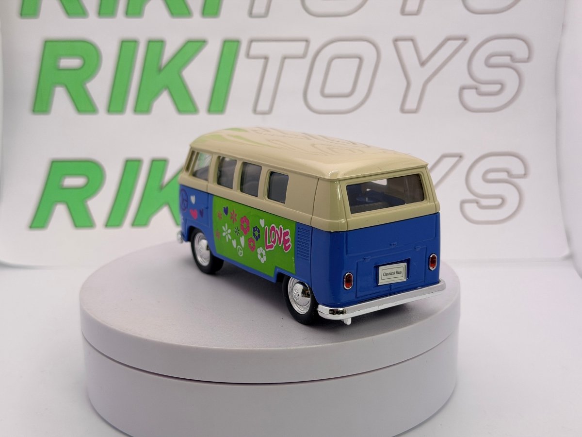 Volkswagen T1 Minibus Welly 1/40 Blu 1963 - RikiToys - Welly