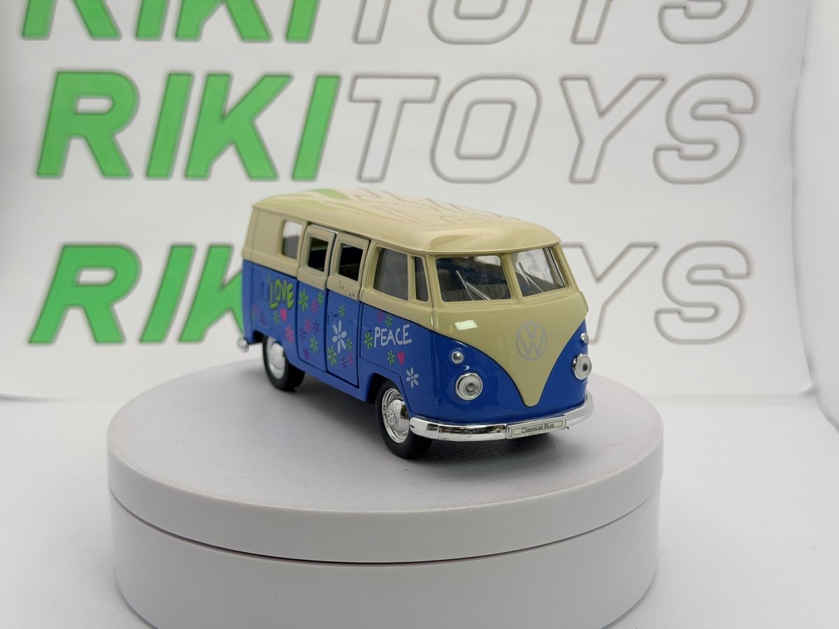 Volkswagen T1 Minibus Welly 1/40 Blu 1963 - RikiToys - Welly