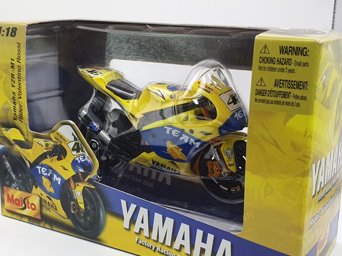 Yamaha YZR M1 Maisto 1/18 Giallo - RikiToys - Maisto#