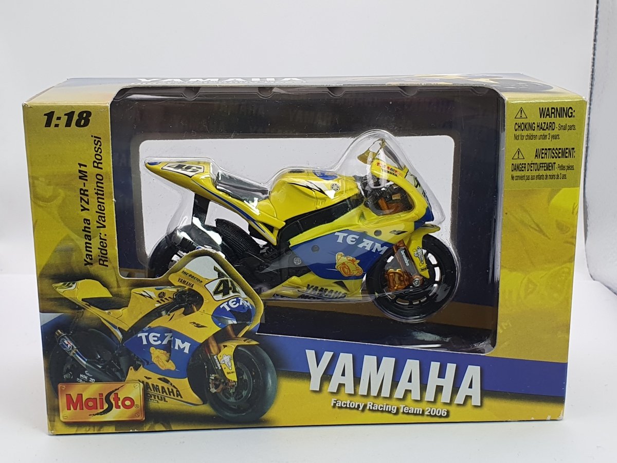 Yamaha YZR M1 Maisto 1/18 Giallo - RikiToys - Maisto#
