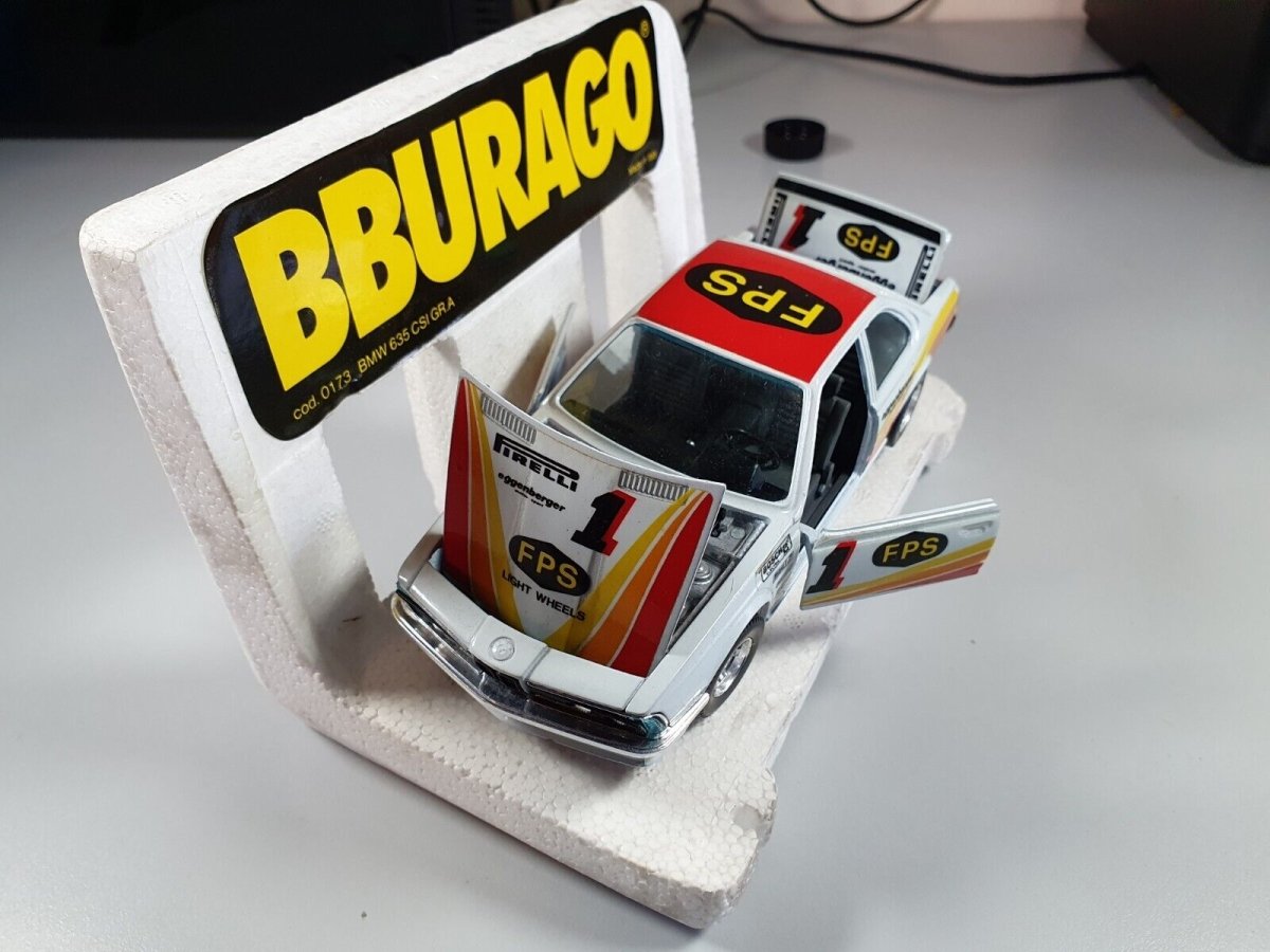 BMW 635 CSI GR.A N°0173 Burago 1/26 Con Scatola - RikiToys - Burago#