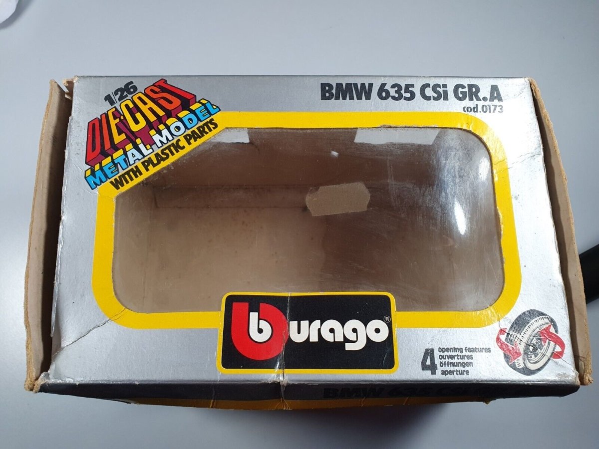 BMW 635 CSI GR.A N°0173 Burago 1/26 Con Scatola - RikiToys - Burago#
