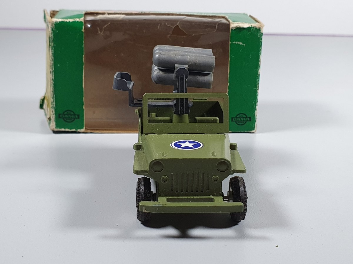 Jeep lanciarazzi n.910 Gama 1/43 Con Scatola - RikiToys - Gama#