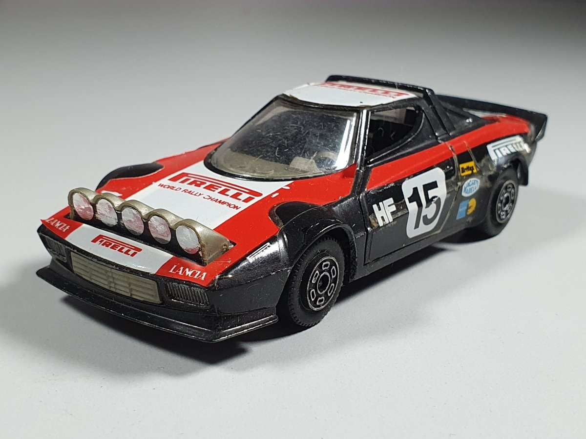 Lancia Stratos Pirelli Polistil Super Cars échelle 1/25 - Voiture Miniature Collection Boîte TBE