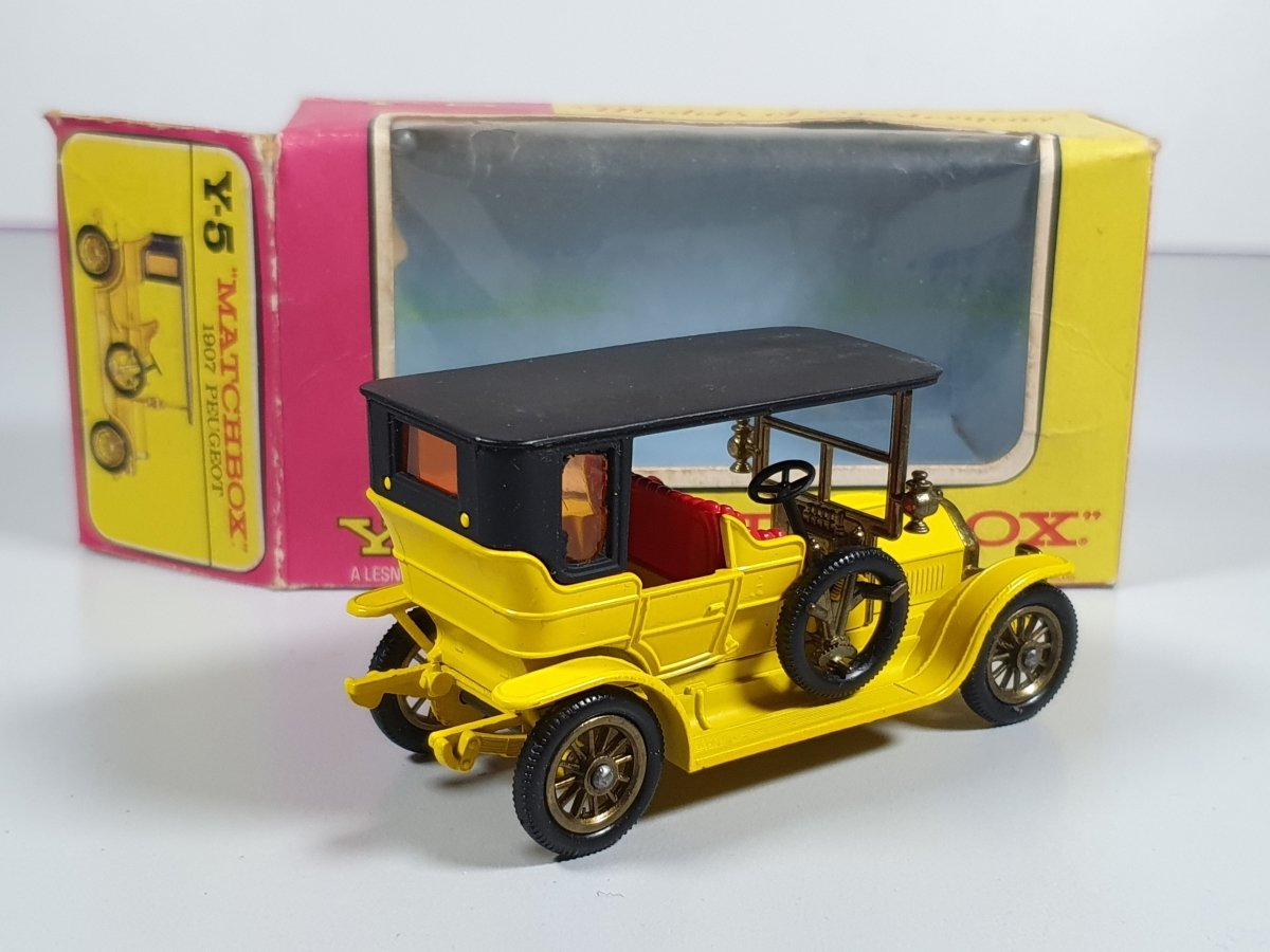 Peugeot Torpedo 1907 Y-5 Matchbox Lesney 1/43 Con Scatola - RikiToys - Matchbox Lesney#