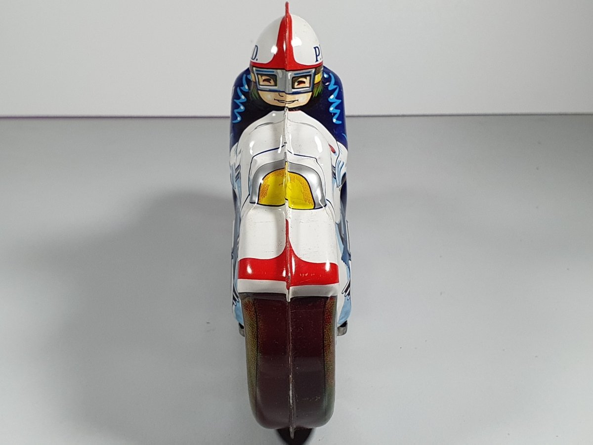 Police Motorcycle Made In Japan in Latta Con Scatola - RikiToys - Made In Japan#