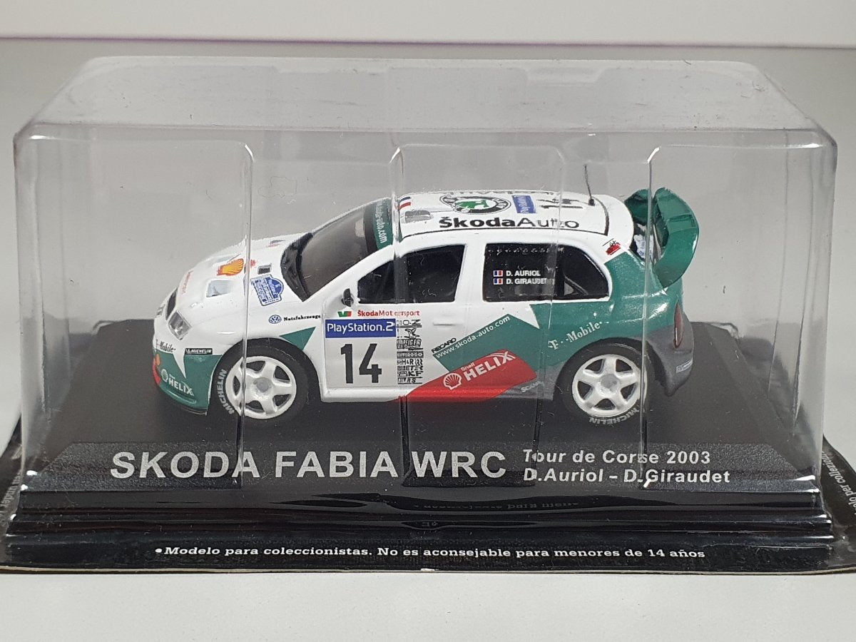 Skoda Fabia WRC" Tour De Corse 2003" Edicola 1/43 Con Scatola - RikiToys - Edicola#