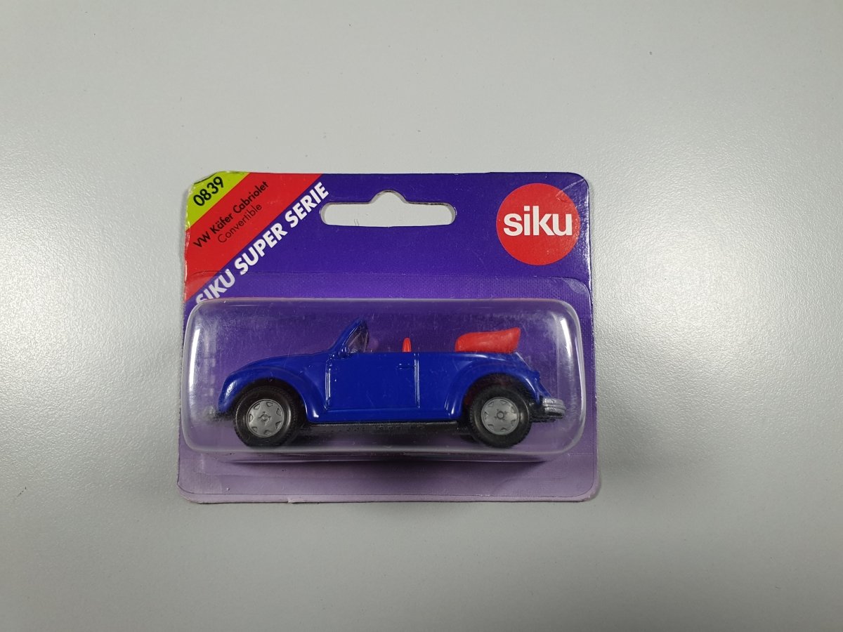 Volkswagen Maggiolino Convertibile Cabriolet N°0839 Siku 1/66 Con Scatola - RikiToys - Siku#