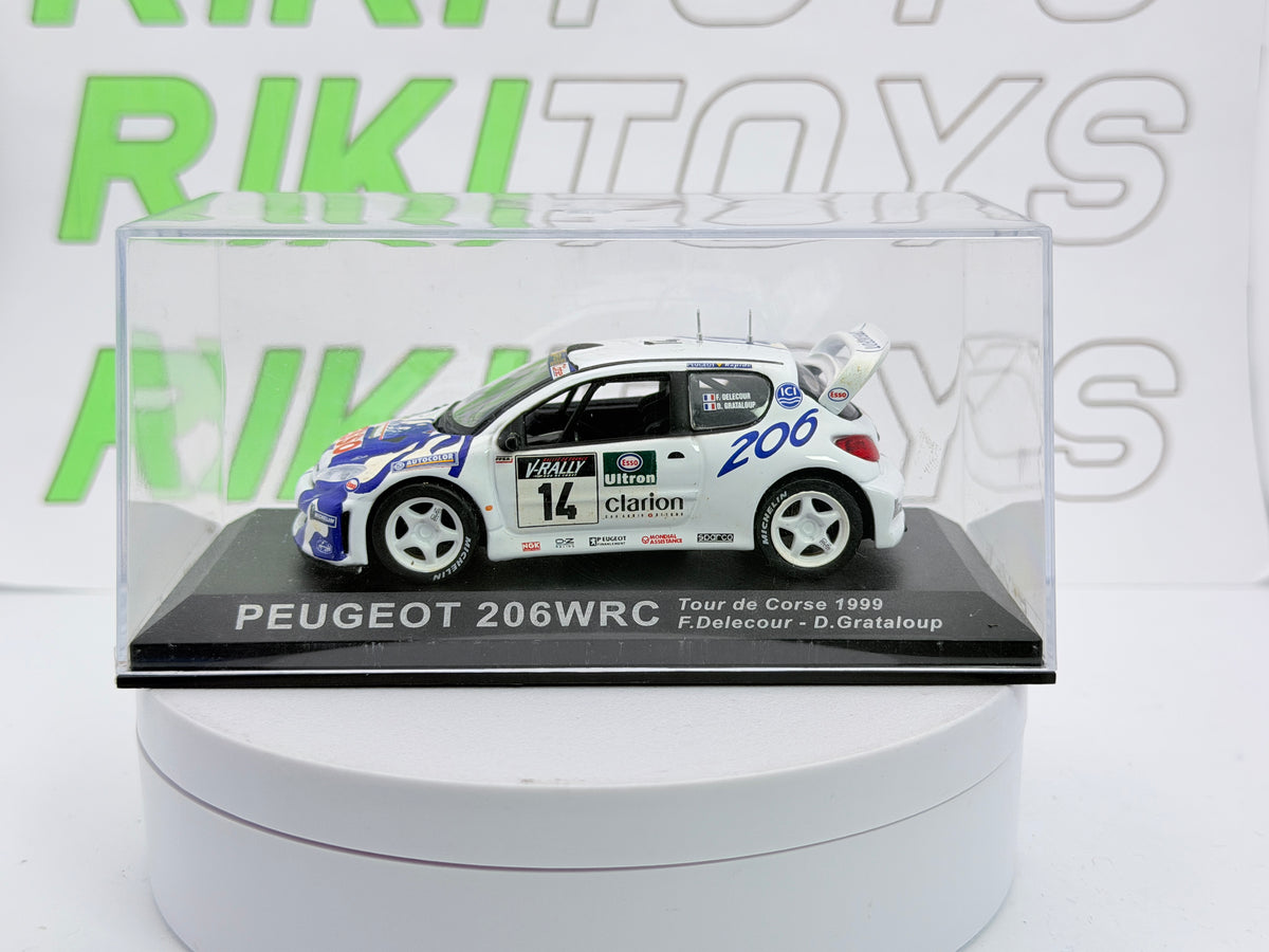 Peugeot 206 WRC Edicola 1/43 Bianco 1999