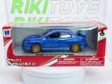 Subaru WRX Impreza New Ray 1/35 Blu metallizzato