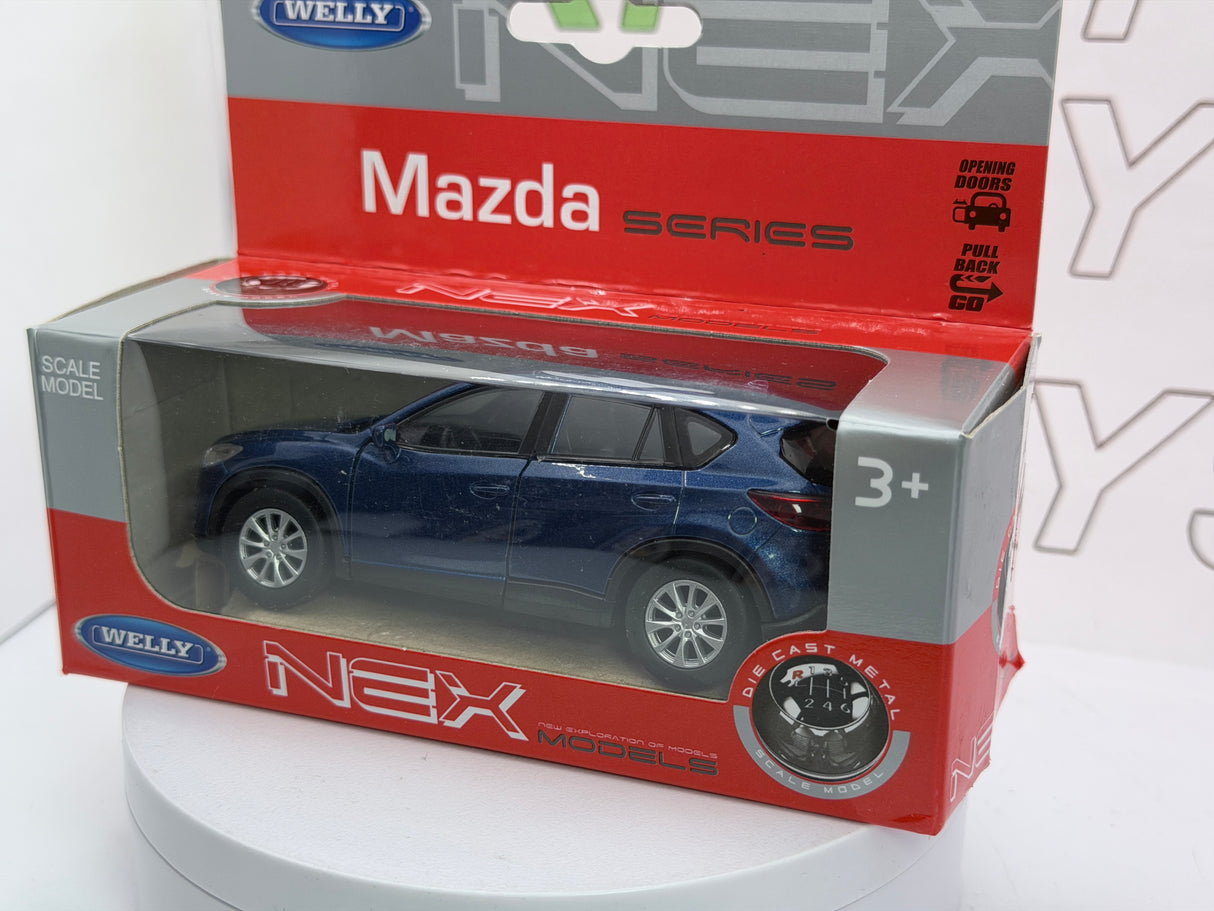 Mazda CX 5 Welly 1/38 Blu metallizzato