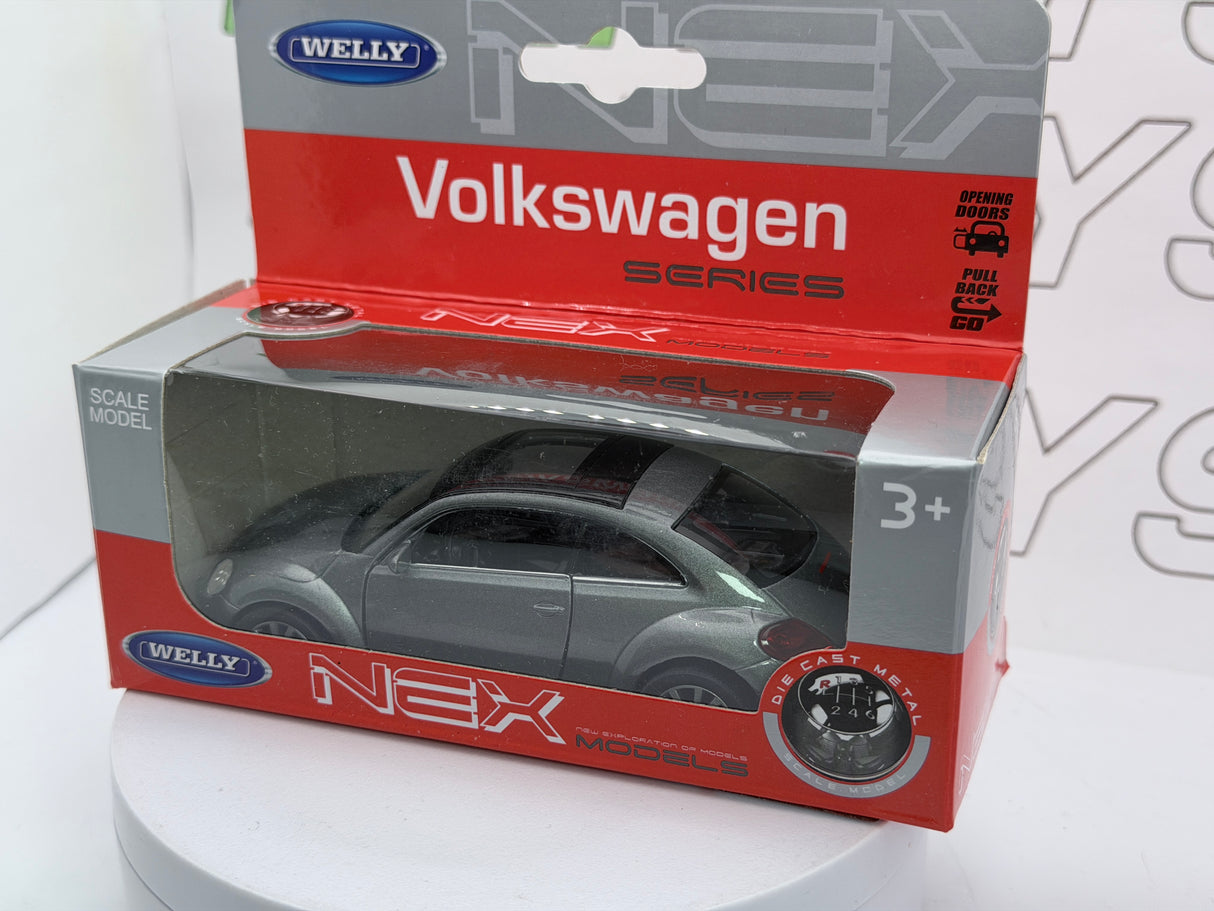 Volkswagen Maggiolino Welly 1/38 Grigio metallizzato